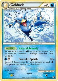 Golduck HS-Triumphant Pokemon Card Pikawiz