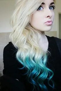 30 Hot dyed hair Ideas Cuded Ombre hair blonde, Turquoise ha