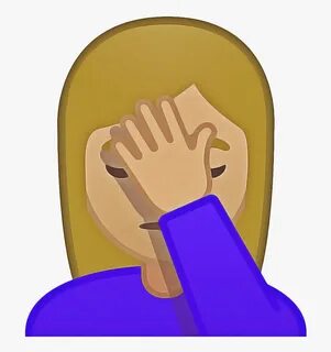 Facepalm Emoji Png Clipart - Face Palm Emoji, Transparent Pn