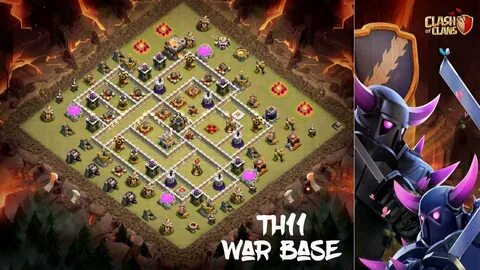 TH11 War Base 2018 Anti 3 Star CoC TH11 Clan War Base TH11 B