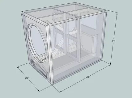 Image result for subwoofer box design for 12 inch Subwoofer 