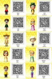 Tomodachi Life-Super Mario QR Codes by TheSingettesRBack on 