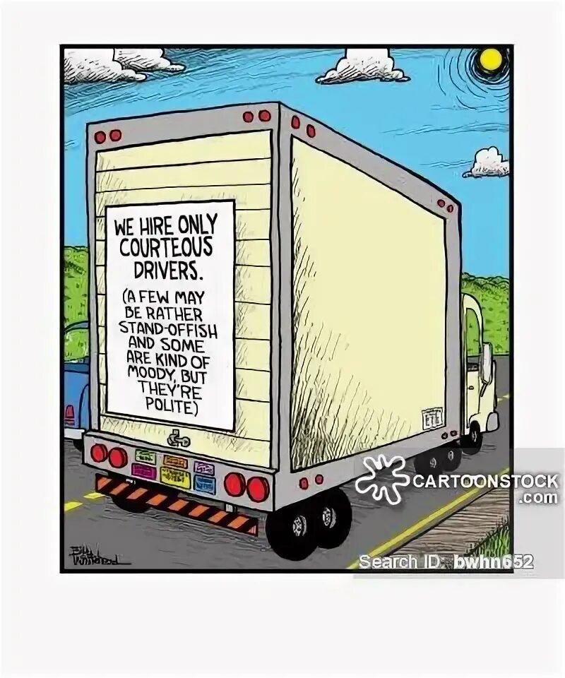 Truck Driving Cartoons and Comics Trucks, Off grid living, T