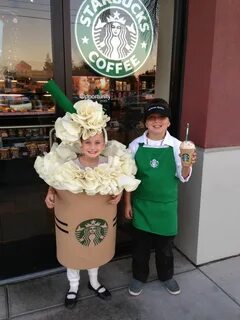Coffee Shop Costume Starbucks Inspired Girl's Dress Girl's C