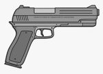 Pistol Clipart Colt - Glock 19 40 Cal, HD Png Download , Tra