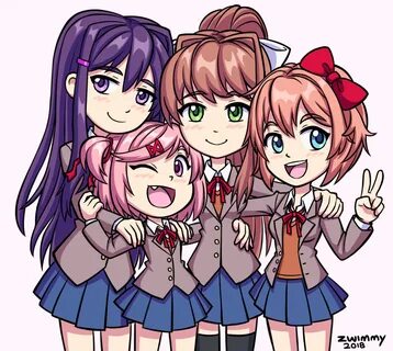 Literature club, Literature, Fan art