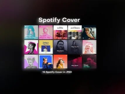 spotify playlist cover mockups by serendipify on DeviantArt