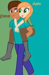 Minecraft Steve And Alex / Alex and Steve Minecraft Fan Art 