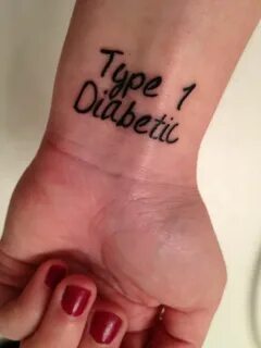 Type 1 Diabetic tattoo...no more annoying medical alert brac