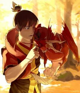 Zuko and his Little Dragon Druk Avatar the last airbender ar