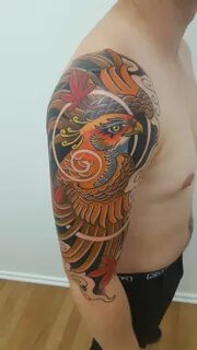 Neo traditional phoenix tattoo Art nouveau tattoo, Tradition