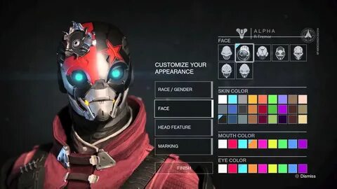 Destiny Alpha: Character Creation Male and Female Exo - YouT