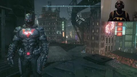 Batman: Arkham Knight Batman Beyond Skin Gameplay - YouTube