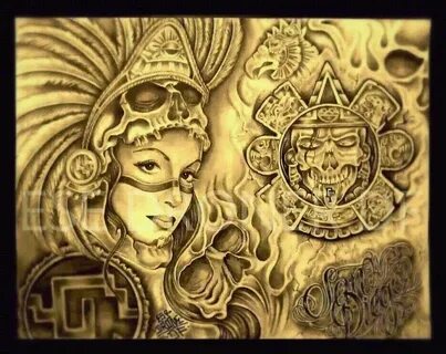 Pin by Andy manuel on Arte Chicano Aztec artwork, Lowrider a