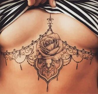 Under boob tattoo drawings