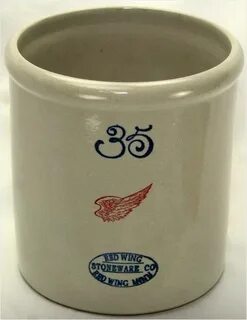 Limited Edition Red Wing Pottery Miniature 35 Gallon Crock L