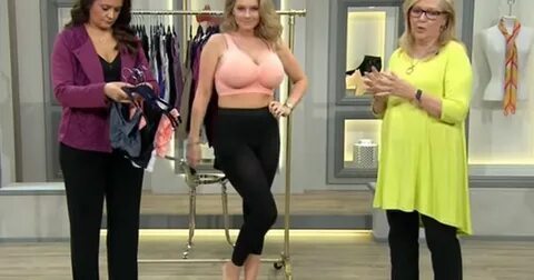 Shopping channel model suffers wardrobe malfunction on live 