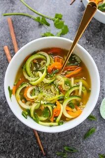 Miso Soup with Vegetable Noodles Recipe Vegetable noodles, F