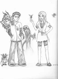 Fablehaven Fan Art: Seth and kendra,one of darkness,the othe