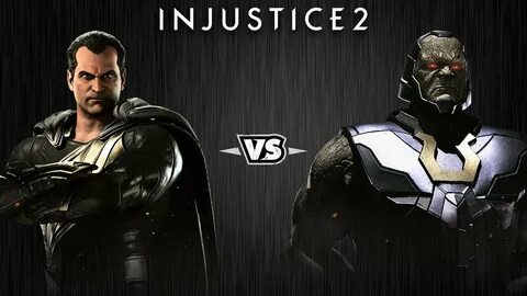 Injustice 2 - Чёрный Адам против Дарксайда - Intros & Clashe