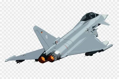 серый реактивный самолет арт, Eurofighter Typhoon Fighter са