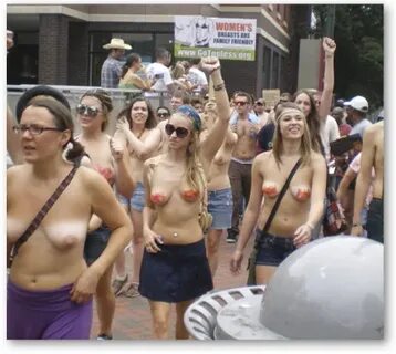 Thousands join GoTopless protest in Asheville, NC - Raeliane