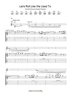 Let's Roll Just Like We Used To Sheet Music Kasabian Guitar 