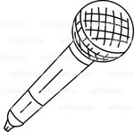 Microphone Drawing - Evil Photos