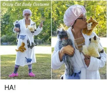 Crazy Cat Lady Costume HA! Crazy Meme on astrologymemes.com