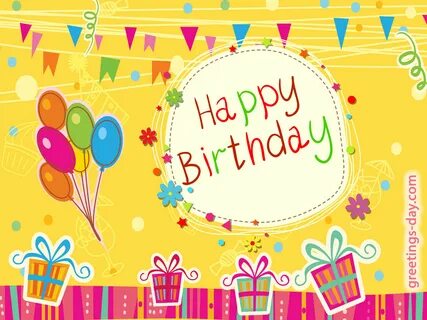 Happy birthday greeting Cards. Share image to you friend on 