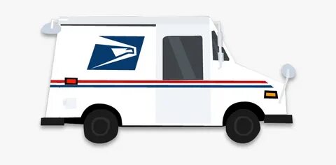 Mail Truck - Usps Mail Truck Png , Transparent Cartoon, Free