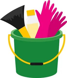 Bucket of Cleaning Supplies clipart. Free download transpare