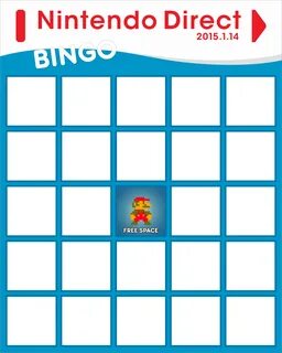 Nintendo Direct Bingo Card Template / Nintendo Direct Bingo 