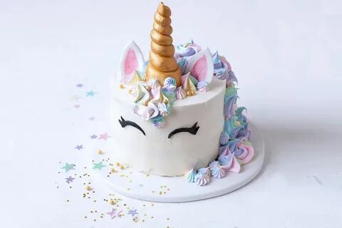 Gold Fondant Unicorn Cake Topper Silver Sugar Unicorn Cake D