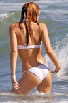 Bella Thorne flaunts bikini body on a Californian beach
