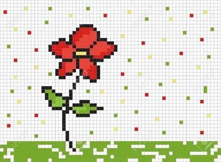 Tiny Pixel Art Flower
