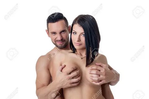 Men holding women boobs