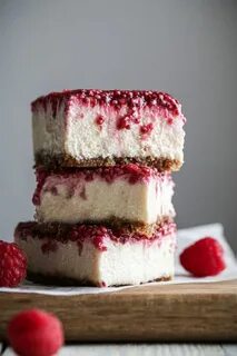 No-Bake Vegan Lemon Raspberry Bars Recipe Raspberry desserts