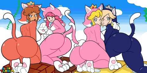 sy silenttandem toadette cat daisy cat peach cat rosalina ca