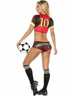 Buy sexy soccer outfit in stock