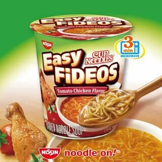 Easy, fast and full of flavor! Chicken flavors, Nissin cup n