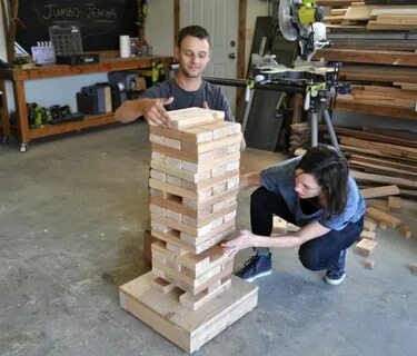 How to Make a DIY Giant Jenga Game - DIY Pete Giant jenga ga