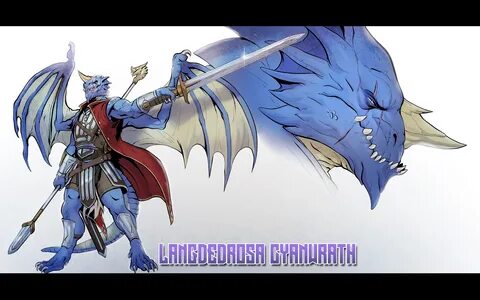 Langdedrosa Cyanwrath (From "Tales of the Dragon Tamers") by