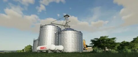 FS19 GSI Grain Storage Bins v1.0 - Farming Simulator 17 mod 