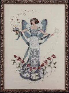 Mirabilia Cross Stitch Chart. MD47 April's Blue Diamond Chea