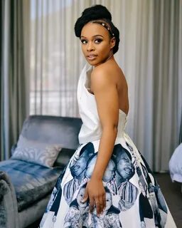 Nomzamo Mbatha makes a Powerful Statement in Dress with phot