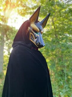 Egyptian Anubis Mask Made to Order Jackal mask fantasy Etsy