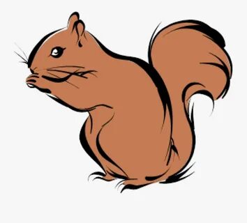 Transparent Chipmunk Png - Clip Art Squirrel Cartoon , Free 