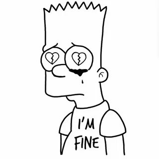 View 13 Drawing Heartbroken Sad Bart Simpson Coloring Pages 