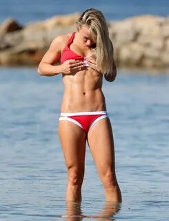 Chloe Madeley in Red Bikini 2016 -07 GotCeleb